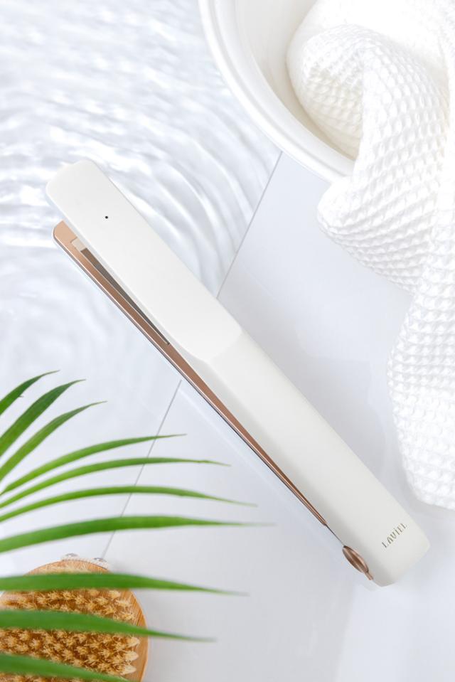 ラヴィエル LV-TR01 超音波トリートメントヘアアイロン（ホワイト）LAVIEL plus　Ultrasonic Treatment Hair Iron[LVTR01] 返品種別A_7
