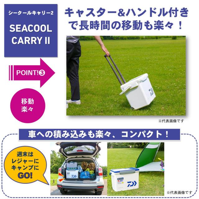 ダイワ シークールキャリー2 S 2500 25L (グレー/イエロー) シークール