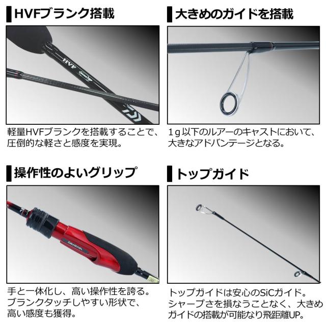 DAIWA 月下美人AJING 68L-S ソリッドロッド