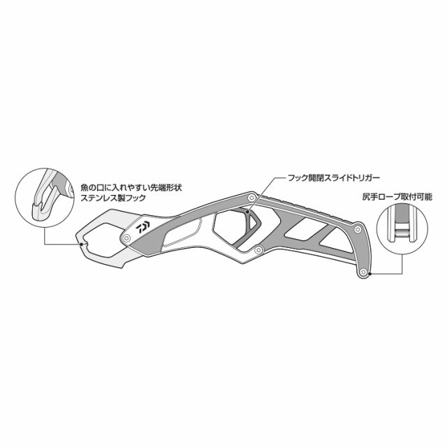 ダイワ フィッシュグリップST225(レッド) フィッシュグリップ ST225(レッド)DAIWA[07752603ダイワ] 返品種別A