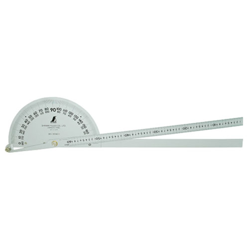 シンワ測定 62944 プロトラクター No.600 シルバー φ320 竿目盛60cm 2本竿[62944シンワ] 返品種別B