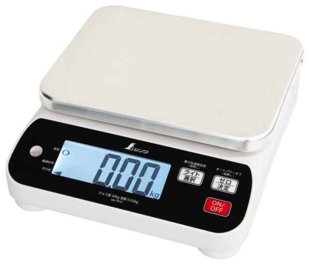 シンワ測定 #70041 デジタルはかり WP 30kg 防塵防水 取引証明以外用[70041シンワ] 返品種別B