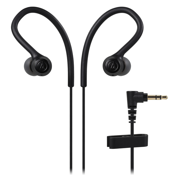 オーディオテクニカ ATH-SPORT10-BK ダイナミック密閉型カナルイヤホン（ブラック）audio-technica[ATHSPORT10BK] 返品種別A