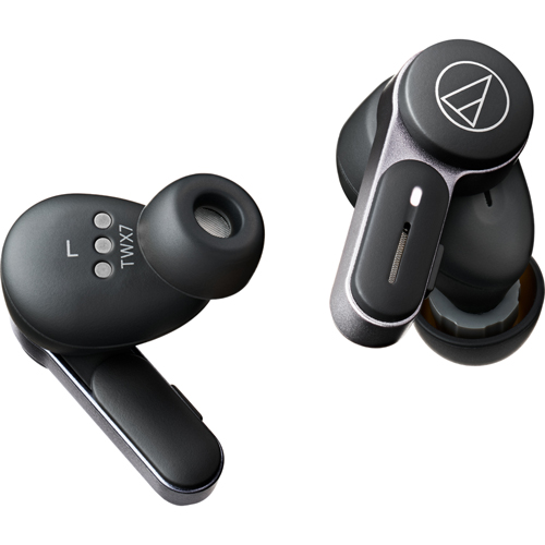 オーディオテクニカ ノイズキャンセリング機能搭載　完全ワイヤレスBluetoothイヤホン（ブラック） audio-technica ATH-TWX7-BK返品種別A