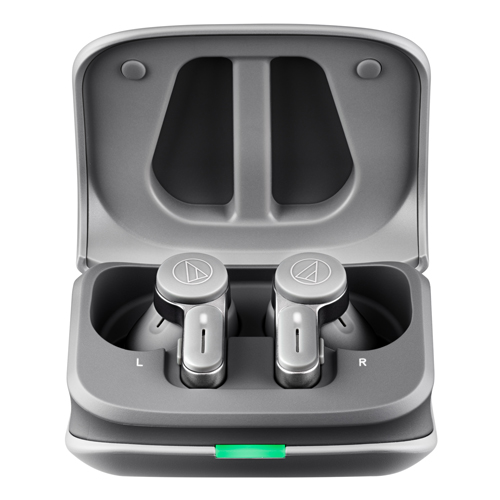 オーディオテクニカ ノイズキャンセリング機能搭載　完全ワイヤレスBluetoothイヤホン（グレー） audio-technica ATH-TWX7-GY返品種別A_2