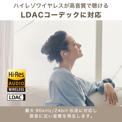 オーディオテクニカ ノイズキャンセリング機能搭載　完全ワイヤレスBluetoothイヤホン（グレー） audio-technica ATH-TWX7-GY返品種別A_5