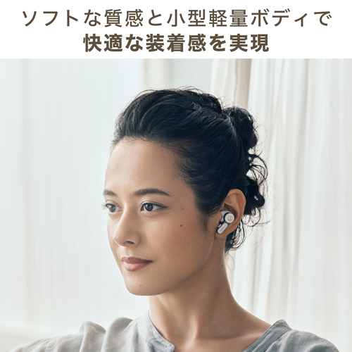 オーディオテクニカ ノイズキャンセリング機能搭載　完全ワイヤレスBluetoothイヤホン（グレー） audio-technica ATH-TWX7-GY返品種別A_6