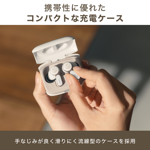 オーディオテクニカ ノイズキャンセリング機能搭載　完全ワイヤレスBluetoothイヤホン（グレー） audio-technica ATH-TWX7-GY返品種別A_7