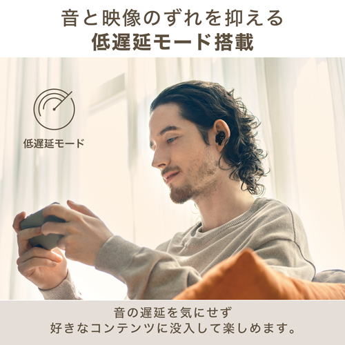 オーディオテクニカ ノイズキャンセリング機能搭載　完全ワイヤレスBluetoothイヤホン（グレー） audio-technica ATH-TWX7-GY返品種別A_8