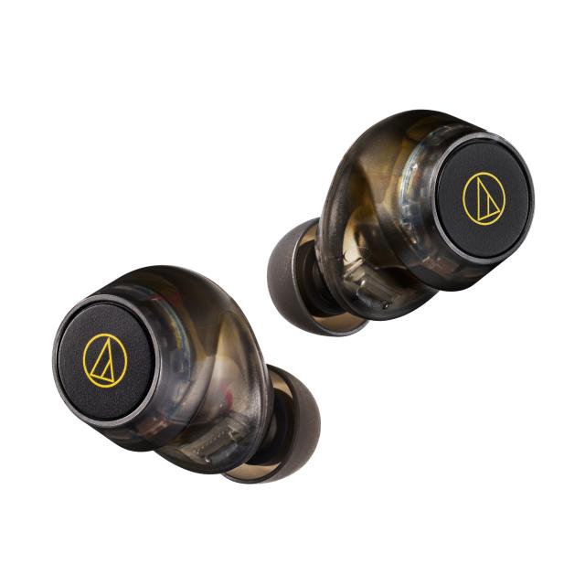オーディオテクニカ ノイズキャンセリング機能搭載　完全ワイヤレスBluetoothイヤホン（スケルトン） ATH-CKS30TW+TBK返品種別A
