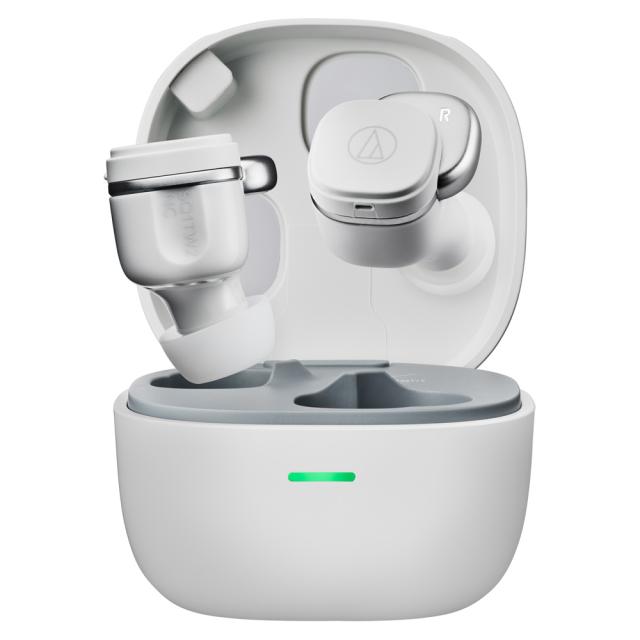 オーディオテクニカ ノイズキャンセリング機能搭載　完全ワイヤレスBluetoothイヤホン（グレー） ATH-SQ1TW2NC-GY返品種別A_1