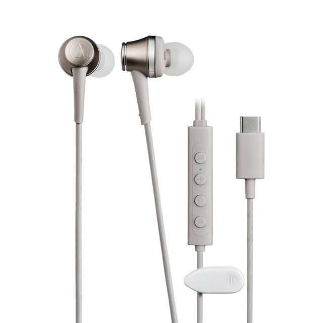 オーディオテクニカ ATH-CKD7NC-BGD ノイズキャンセリング機能対応マイク＆コントローラー搭載　USB Type-C端子専用　密閉型カナルイヤホン（ベージュゴールド）audio-technica[ATHCKD7NCBGD] 返品種別A 7,104円