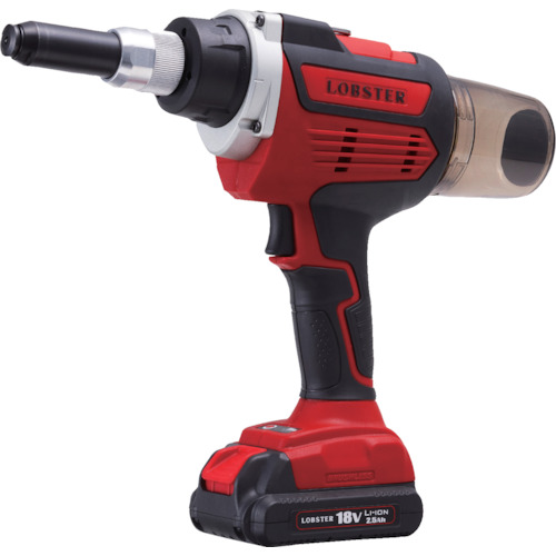 ロブテックス R2B2 18V コードレスリベッター(乾電池風呂敷き包み(BPL1825)・申し受ける器(BC037T)付き添い人) 19.6kNLOBSTER[R2B2エビ] 返品カテゴリー化B