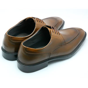 アサヒシューズ TK33-08 BR 25.0 紳士　ビジネスシューズ　（ブラウン・25.0cm）通勤快足 AM33082 Uチップ[TK3308BR250] 返品種別A