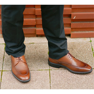 アサヒシューズ TK33-08 BR 25.0 紳士　ビジネスシューズ　（ブラウン・25.0cm）通勤快足 AM33082 Uチップ[TK3308BR250] 返品種別A