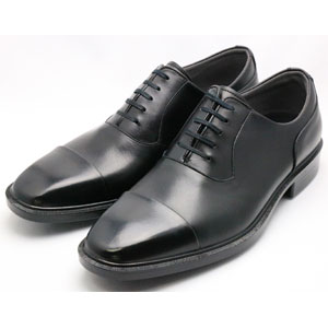 アサヒシューズ 紳士　ビジネスシューズ　（ブラック・26.5cm） 通勤快足 AM33091 ストレートチップ TK33-09 BK 26.5返品種別A