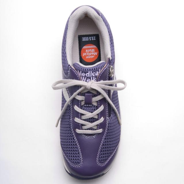 アサヒメディカルウォーク MS-L-パプル-230 レディース ウォーキングシューズ メディカルウォーク MS-L（パープル・サイズ：23.0cm）KV77199[MSLパプル230] 返品種別A