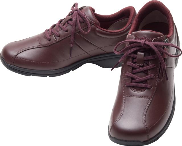 アサヒメディカルウォーク レディース ウォーキングシューズ メディカルウォーク LF（ワイン・サイズ：22.5cm） LF-ワイン-225返品種別A