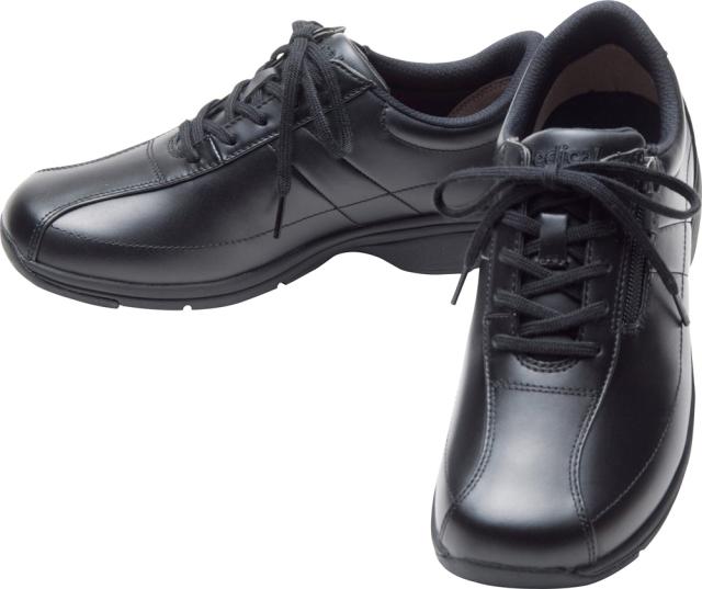 アサヒメディカルウォーク レディース ウォーキングシューズ メディカルウォーク LF（ブラック・サイズ：23.5cm） LF-BLK-235返品種別A