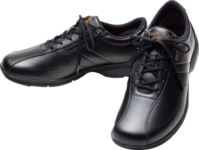 アサヒメディカルウォーク メンズ ウォーキングシューズ メディカルウォーク MF（ブラック・サイズ：25.5cm） MF-BLK-255返品種別A