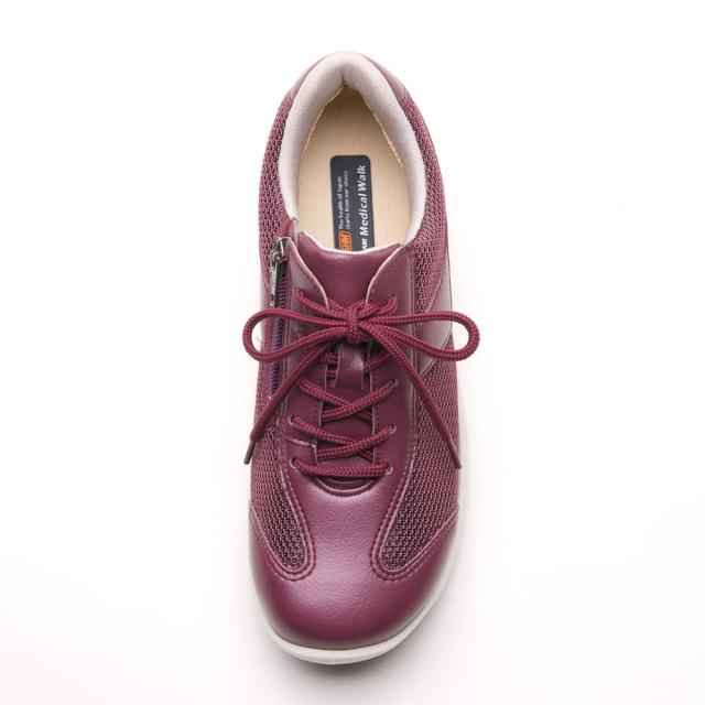 アサヒメディカルウォーク WK-L030-ワイン-250 レディース ウォーキングシューズ メディカルウォーク WK L030（ワイン・サイズ：25.0cm）KV30131[WKL030ワイン250] 返品種別A