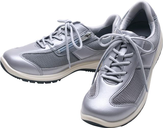 アサヒメディカルウォーク WK-L030-シルバ-250 レディース ウォーキングシューズ メディカルウォーク WK L030（シルバー・サイズ：25.0cm）KV30133[WKL030シルバ250] 返品種別A
