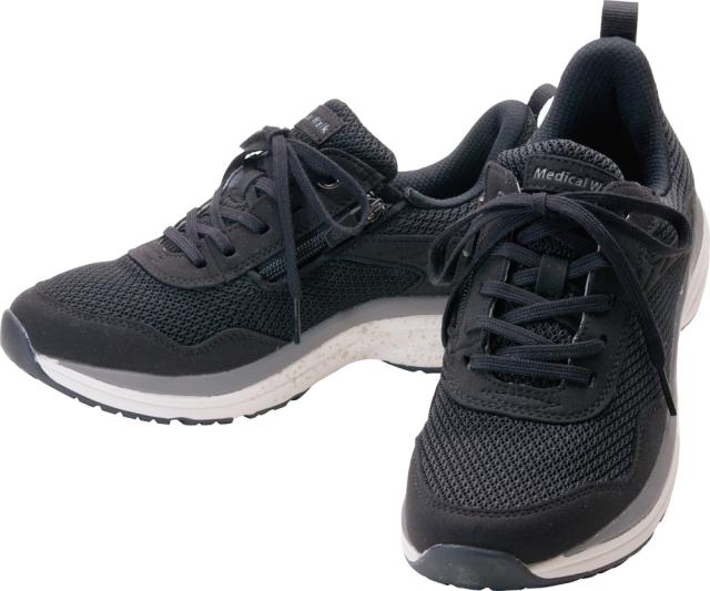 アサヒメディカルウォーク WK-L031-BLK-245 レディース ウォーキングシューズ メディカルウォーク WK L031（ブラック・サイズ：24.5cm）KV78493[WKL031BLK245] 返品種別A
