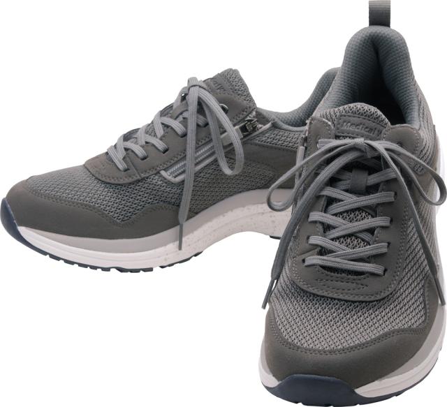 アサヒメディカルウォーク WK-M032-グレ-245 メンズ ウォーキングシューズ メディカルウォーク WK M032（グレー・サイズ：24.5cm）KV78502[WKM032グレ245] 返品種別A