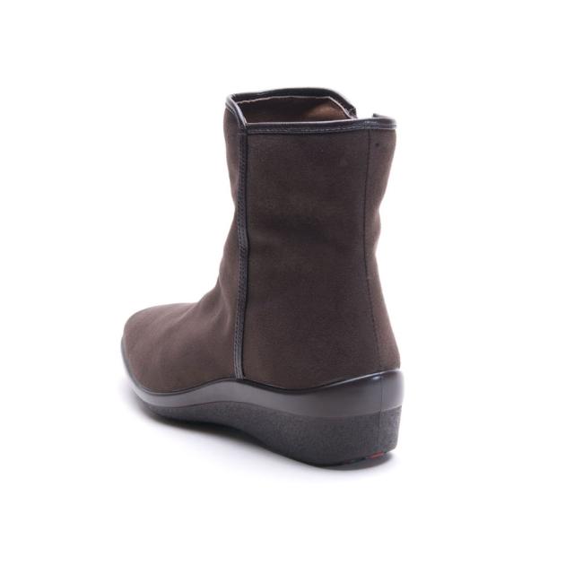 アサヒシューズ レディース ショートブーツ(D-BRスエード・サイズ：25.0cm) TOP DRY　GORE-TEX TDY3999-DBRS-25.0返品種別A