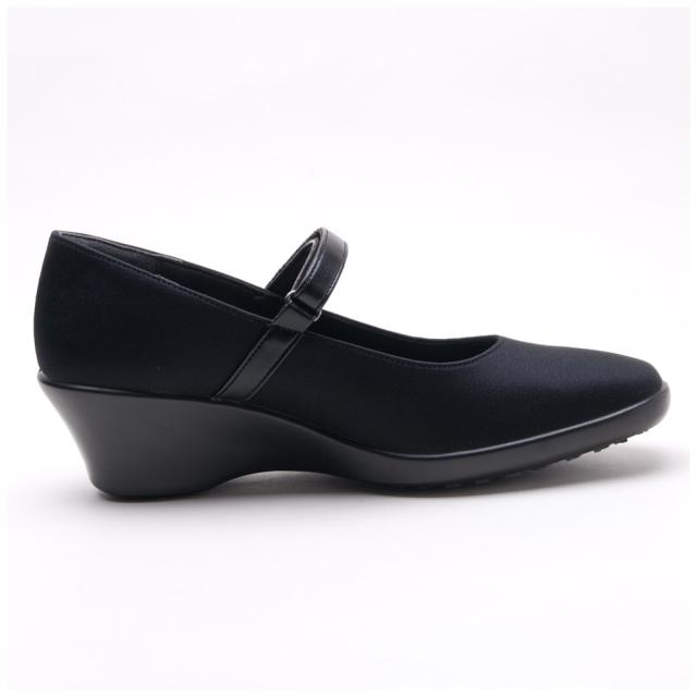 アサヒシューズ レディース ゴアテックス 防水カジュアルパンプス（ブラックPB・サイズ：24.0cm） TDY3905-BKPB-240返品種別A