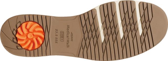 アサヒメディカルウォーク WK-L037-ダクBR-245 レディース ウォーキングシューズ メディカルウォーク WK L037（ダークブラウン・サイズ：24.5cm）KV78531[WKL037ダクBR245] 返品種別A