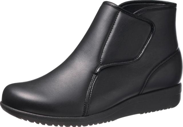 アサヒシューズ KHS-L175-BK-250 ダブルオープンタイプブーツ（ブラック・サイズ：25.0cm）快歩主義[KHSL175BK250] 返品種別A