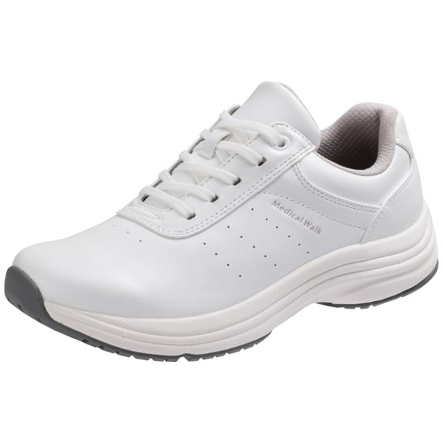 アサヒメディカルウォーク WK-L041-WHメタリ-230 レディース ウォーキングシューズ メディカルウォーク WK L041（ホワイトメタリック・サイズ：23.0cm）KV78571AA[WKL041WHメタリ230] 返品種別A