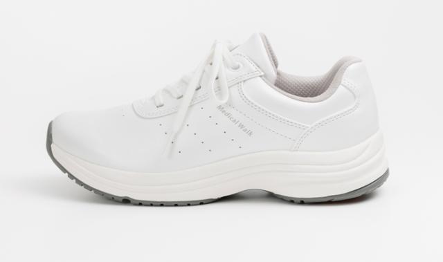 アサヒメディカルウォーク WK-L041-WHメタリ-245 レディース ウォーキングシューズ メディカルウォーク WK L041（ホワイトメタリック・サイズ：24.5cm）KV78571AA[WKL041WHメタリ245] 返品種別A