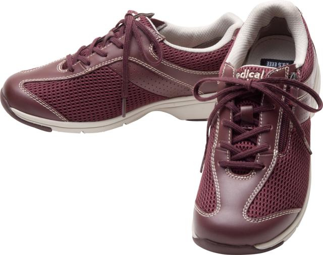 アサヒメディカルウォーク MS-L-ワイン-230 レディース ウォーキングシューズ メディカルウォーク MS-L（ワイン・サイズ：23.0cm）KV77192[MSLワイン230] 返品種別A