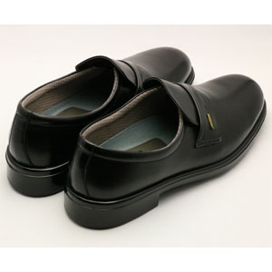 アサヒシューズ 紳士　ビジネスシューズ　（ブラック・26.0cm） 通勤快足 AM31251 プレーンスリッポン TK31-25 BK 26.0返品種別A