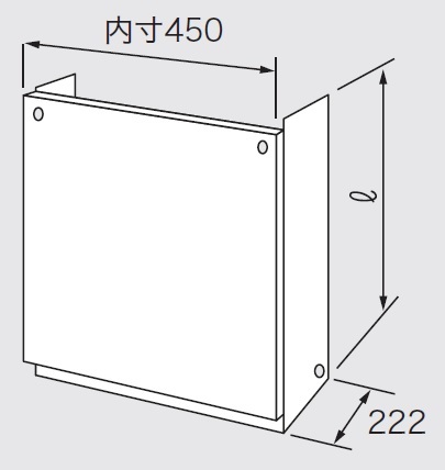 ノーリツ H67-K650-Sハイカンカバ- ガス給湯器用配管カバー(高さ644mm)[H67K650Sハイカンカバ] 返品種別B