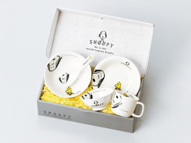 Kaneshotouki(金正陶器) SNシヨツキギフト こども食器 ギフトセット（スヌーピー）5点セット[SNシヨツキギフト] 返品種別A