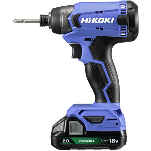 HiKOKI 18V コードレスインパクトドライバ 140N・m (2.0Ahバッテリー(BSL1820M)×1個・充電器(UC18YKSL)付き) FWH18DA(BG)返品種別B