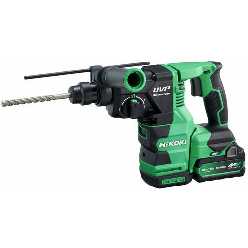 HiKOKI DH3628DA(2XPZ) 36V コードレスロータリハンマドリル SDSプラスシャンク 28mm アグレッシブグリーン (マルチボルト蓄電池(BSL36A18X)×2個・急速充電器(UC18YDL2)付き)ハイコーキ(日立工機)[DH3628DA2XPZ] 返品種別B_1