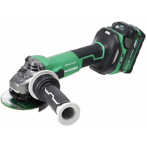 HiKOKI G3610DC(2XPZ) 36V コードレスディスクグラインダ (ブレーキ付き) 100mm スライド式スイッチ アグレッシブグリーン (マルチボルト蓄電池(BSL36A18X)2個・急速充電器(UC18YDL2)付き)ハイコーキ(日立工機)[G3610DC2XPZ] 返品種別B