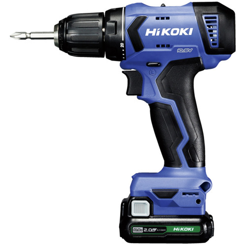 HiKOKI 10.8V コードレスドライバドリル 38N・m (2.0Ahバッテリー(BSL1220M)×2個・充電器(UC12SL)付き) FDS12DAL(2BS)返品種別B
