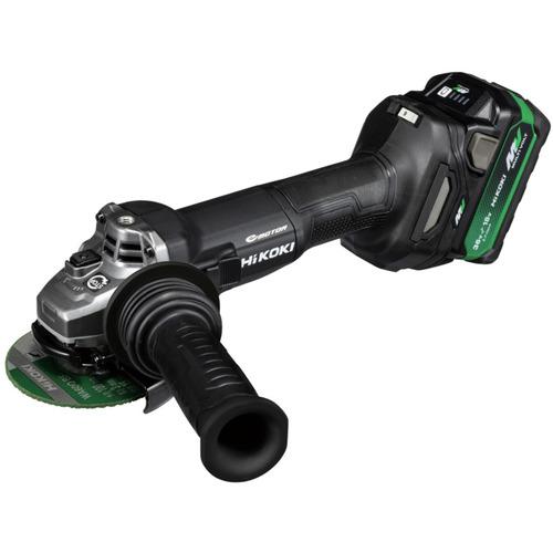 HiKOKI G3610DC(2XPBZ) 36V コードレスディスクグラインダ (ブレーキ付き) 100mm スライド式スイッチ ストロングブラック (マルチボルト蓄電池(BSL36A18X)2個・急速充電器(UC18YDL2)付き)ハイコーキ(日立工機)[G3610DC2XPBZ] 返品種別B