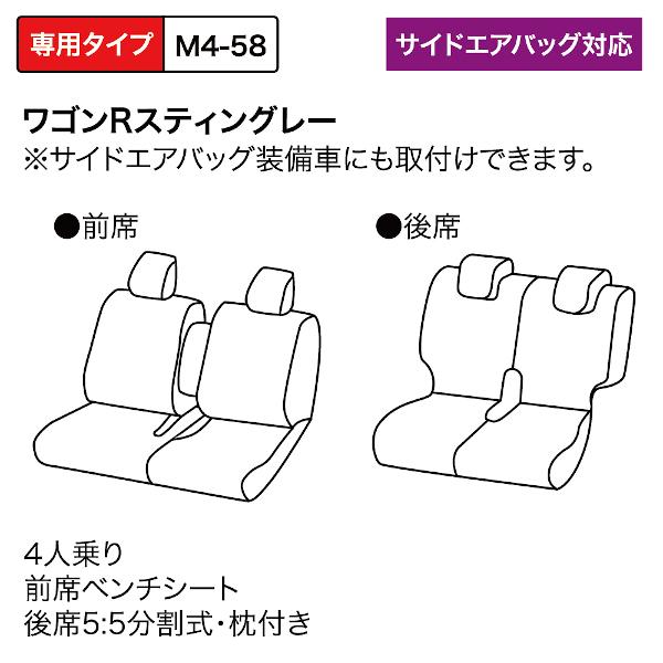 BONFORM M4-58 ソフトレザーR2　ワゴンRスティングレー専用 No.M4-58ボンフォーム4477-19[M458] 返品種別A_6