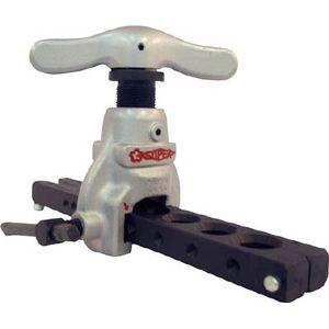 スーパーツール TF459M フレアリングツールセット（偏心式）フィードハンドル型（ミリ）フレアリングツール[TF459M] 返品種別B