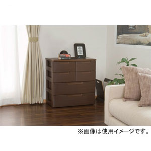 アイリスオーヤマ MU-7224(BR) マルチユースチェスト 4段(木目ブラウン)[MU7224BR] 返品種別A_1