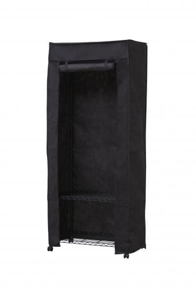 アイリスオーヤマ CMW-75183Cブラツク カラーメタル ワードローブ(ブラック)カバー付きIRIS[CMW75183Cブラツク] 返品種別A 7,082円