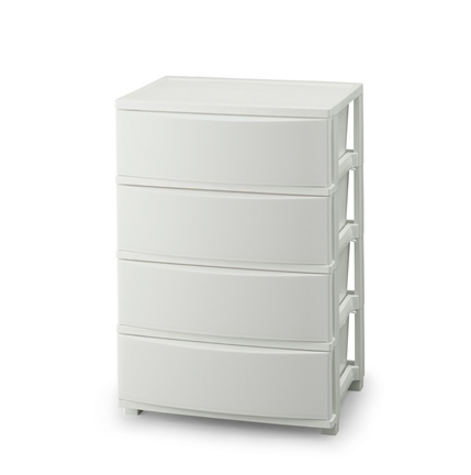 アイリスオーヤマ CLN-544ホワイト ワイドチェスト(ホワイト)4段IRIS[CLN544ホワイト] 返品種別A