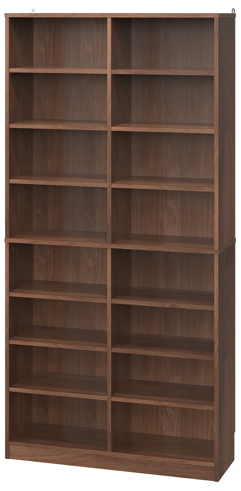 アイリスオーヤマ コミックラック 大容量タイプ 幅890×奥行288×高さ1800mm（ウォールナット） IRIS CORK-1890Rウオ-ルナツト返品種別A