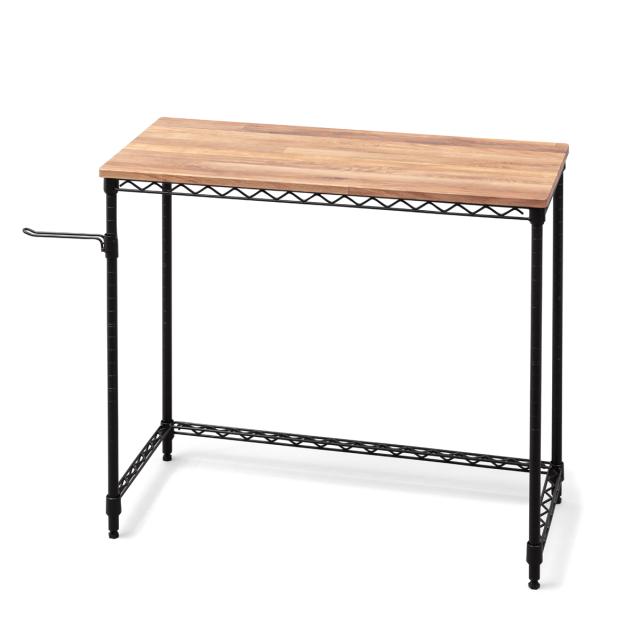 アイリスオーヤマ カラーメタルラック デスク(デスク幅81cm ブラック) IRIS メタルラック CMM-D81361ブラツク返品種別A